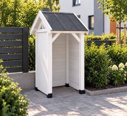 1,3 × 1,3 m dřevěný přístřešek na popelnice - garden gazebo pergola