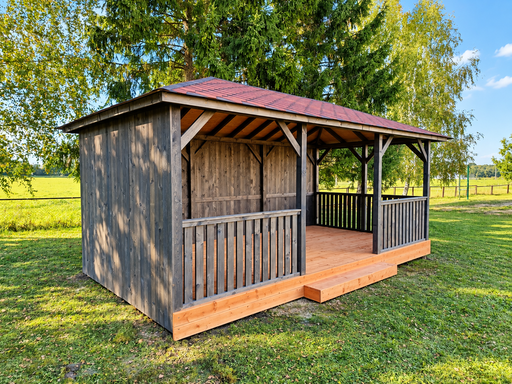 3x6 m dřevěný zahradní altán