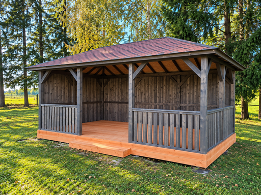 3x6 m dřevěný zahradní altán