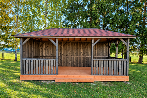 3x6 m dřevěný zahradní altán - garden gazebo pergola