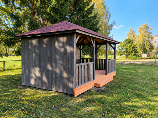 3x6 m dřevěný zahradní altán